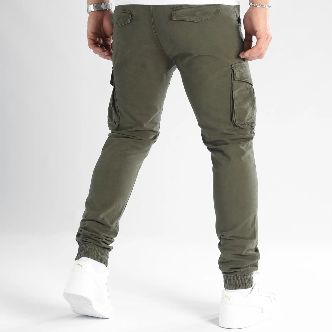 Meilleure affaire ⭐ Pantalon Cargo XQ05 Vert Kaki de John H 🌟 8 Meilleure affaire ⭐ Pantalon Cargo XQ05 Vert Kaki de John H 🌟 – Image 6