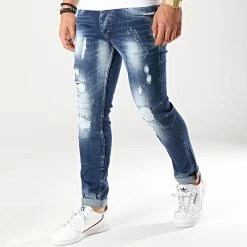 Coupon ✔️ Jean Slim 75200 Bleu Brut de John H ✔️