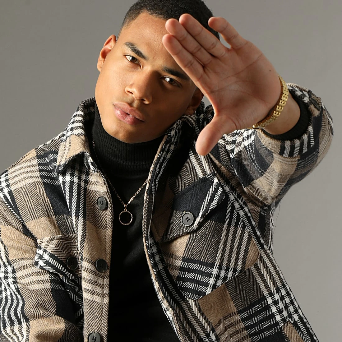 Meilleure vente 👍 Pull Col Roulé ZW001 Noir de John H 🌟 6 Meilleure vente 👍 Pull Col Roulé ZW001 Noir de John H 🌟 – Image 5