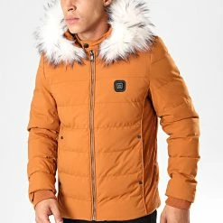 Meilleure affaire 😀 Doudoune Chauffante Capuche Fourrure 6607A Camel de John H 🌟 -John H Soldes john h 202774 6607A CAMEL FOUR WHITE 20191106T123857 03