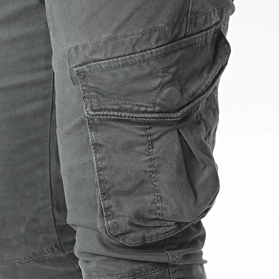 Remise 🎁 Pantalon Cargo XQ05 Gris Foncé de John H 💯 4 Remise 🎁 Pantalon Cargo XQ05 Gris Foncé de John H 💯 – Image 2