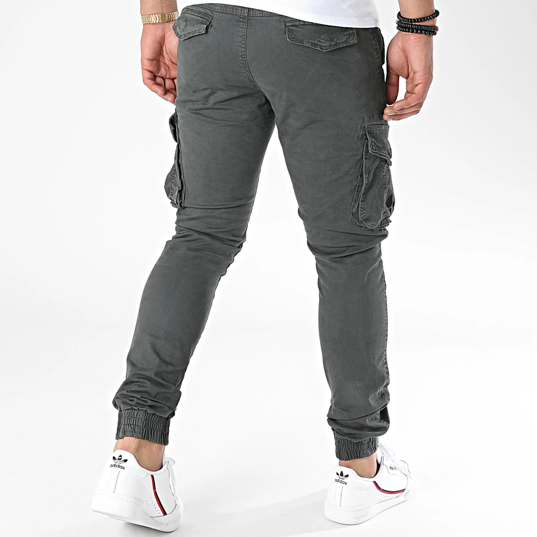 Remise 🎁 Pantalon Cargo XQ05 Gris Foncé de John H 💯 6 Remise 🎁 Pantalon Cargo XQ05 Gris Foncé de John H 💯 – Image 4