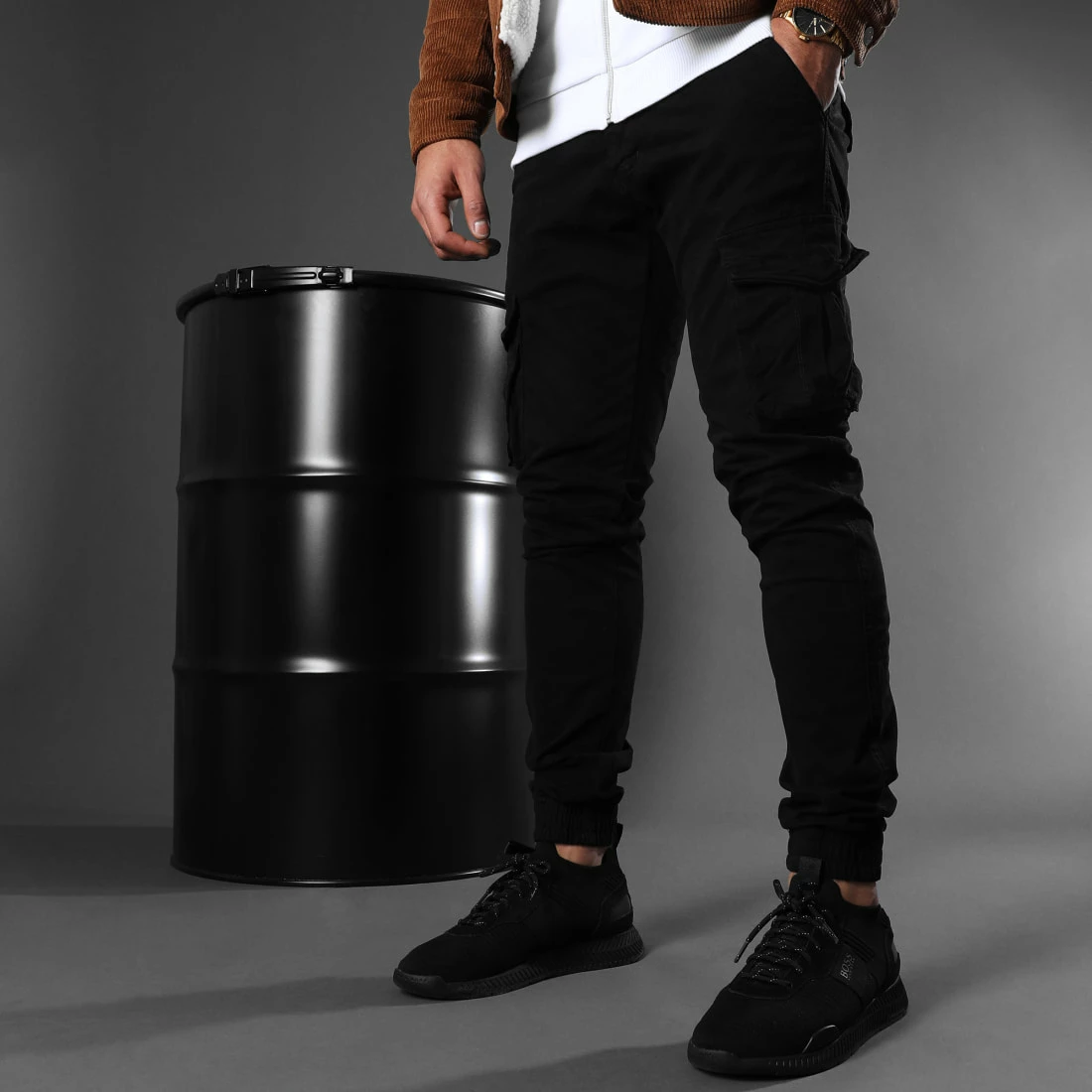 Top 10 👏 Pantalon Cargo XQ05 Noir de John H 🔥 6 Top 10 👏 Pantalon Cargo XQ05 Noir de John H 🔥 – Image 5