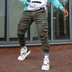 Budget 😍 Pantalon Cargo XQ05 Vert de John H 🎁 11 Budget 😍 Pantalon Cargo XQ05 Vert de John H 🎁 -John H Soldes john h 223065 XQ05 GREEN 20220511T103455 05