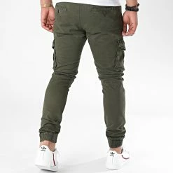 Coupon 👍 Pantalon Cargo XQ03 Vert Kaki de John H ⌛ -John H Soldes john h 223067 XQ03 GREEN 20200825T164419 04