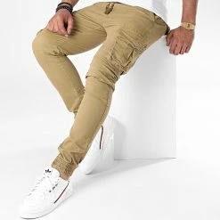 Top 10 🧨 Pantalon Cargo XQ05 Camel de John H 👍 -John H Soldes john h 223070 XQ05 CAMEL 20200630T160059 03