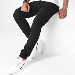 Vente flash 🤩 Pantalon Cargo XQ03 Noir de John H 🛒 -John H Soldes john h 223076 XQ03 BLACK 20200630T160028 03