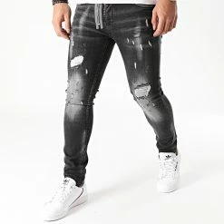 Budget 🎉 Jean Slim H15 Noir de John H 😍