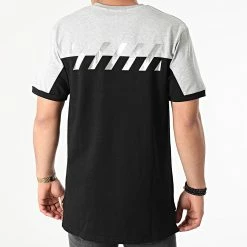 Remise 🔔 Tee 👕 Shirt XW918 Noir Gris Chiné Argenté de John H 💯 -John H Soldes john h 252569 XW918 GREY 20210219T151138 04