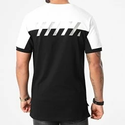 Remise 👏 Tee 👚 Shirt XW918 Noir Blanc Argenté de John H ✔️ -John H Soldes john h 252620 XW918 WHITE 20210217T161936 04