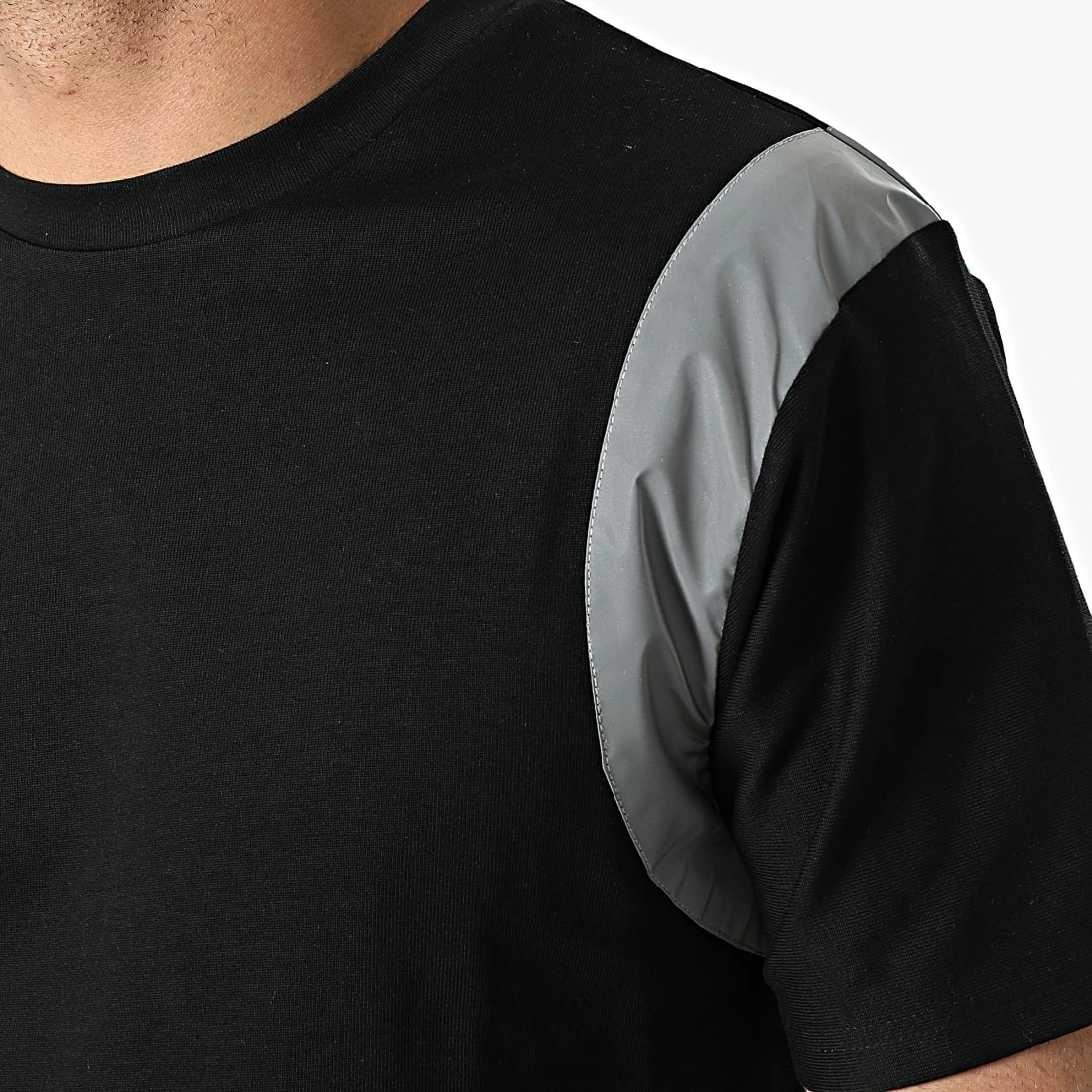 Remise ❤️ Tee 👕 Shirt Oversize SW914 Noir Réfléchissant de John H ✔️ 4 Remise ❤️ Tee 👕 Shirt Oversize SW914 Noir Réfléchissant de John H ✔️ – Image 2