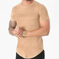 Acheter ✔️ Tee 👚 Shirt Oversize T102 Camel Clair de John H ⌛