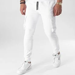 Offres ❤️ Jogger Pant XWP8057 Blanc de John H ✔️