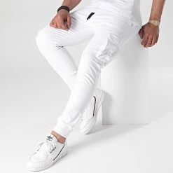 Offres ❤️ Jogger Pant XWP8057 Blanc de John H ✔️ -John H Soldes john h 262490 XWP8057 WHITE 20210423T162930 03
