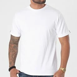 Bon marché 👍 Tee 👕 Shirt Oversize T112 Blanc Réfléchissant de John H ✨