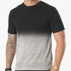 Meilleure affaire 😀 Tee 👚 Shirt Oversize T110 Noir Gris Chiné Dégradé de John H 🔥 -John H Soldes john h 262608 T110 BLACK ASH 20210421T141101 01