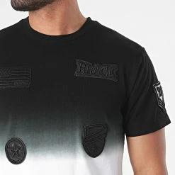 Sortie 😀 Tee 👕 Shirt Oversize T113 Noir Blanc Dégradé de John H 💯 -John H Soldes john h 262631 T113 BLACK WHITE 20210421T152823 02