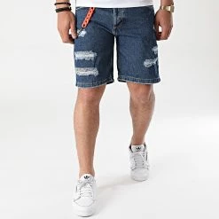 Meilleure vente 🧨 Short Jean SEU502 Bleu Denim de John H 🔥 -John H Soldes john h 266179 SEU502 08 20210519T124045 03