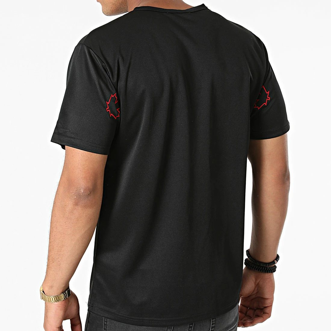 Vente flash 😀 Tee 👚 Shirt Floral T127 Noir Rouge de John H 😉 6 Vente flash 😀 Tee 👚 Shirt Floral T127 Noir Rouge de John H 😉 – Image 4