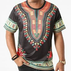 Nouveau ⭐ Tee 👚 Shirt T135 Noir de John H 🛒 -John H Soldes john h 270627 T135 BLACK 20210624T112915 03