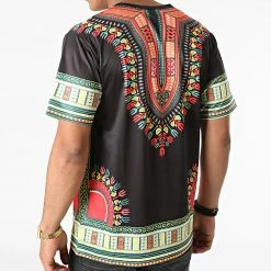 Nouveau ⭐ Tee 👚 Shirt T135 Noir de John H 🛒 -John H Soldes john h 270627 T135 BLACK 20210624T112917 04