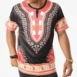 Meilleur prix 🧨 Tee 👕 Shirt T134 Noir Rouge de John H 😀 -John H Soldes john h 270636 T134 BLACK 20210624T113128 03