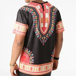 Meilleur prix 🧨 Tee 👕 Shirt T134 Noir Rouge de John H 😀 -John H Soldes john h 270636 T134 BLACK 20210624T113130 04