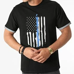 Offres 🧨 Tee 👕 Shirt Réfléchissant T117 Noir de John H 👍 -John H Soldes john h 274004 T117 BLACK GREY 20210713T161112 03