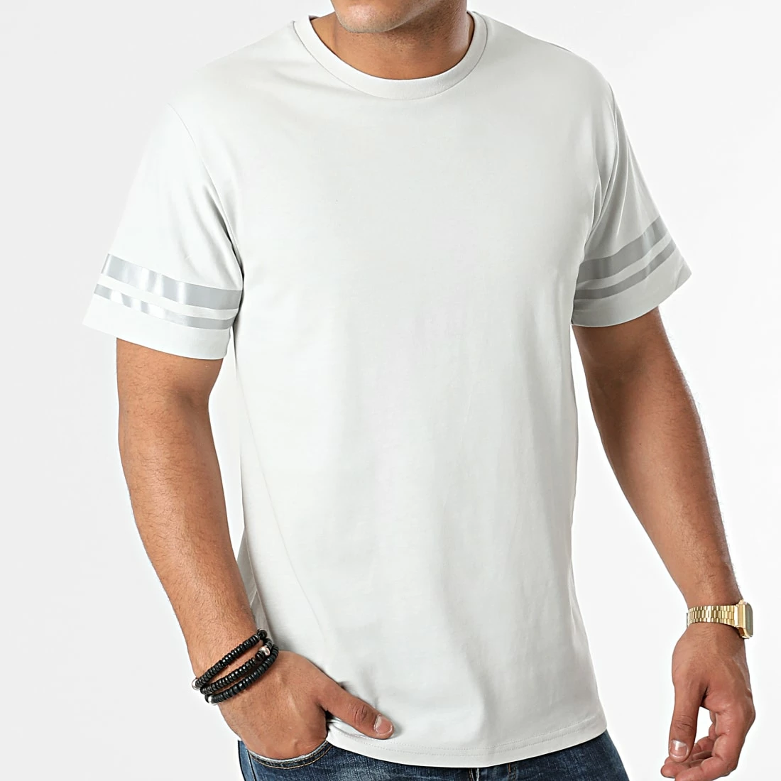 Promo 🛒 Tee 👚 Shirt Réfléchissant T123 Gris de John H ❤️ 6 Promo 🛒 Tee 👚 Shirt Réfléchissant T123 Gris de John H ❤️ – Image 4