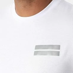 Nouveau 🥰 Ensemble Tee 👕 Shirt Short Jogging Réfléchissant P2178 Blanc de John H 😉 -John H Soldes john h 274019 P2178 WHITE 20210803T140309 03