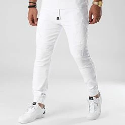 Budget ⭐ Jogger Pant XWP6085 Blanc de John H 🧨