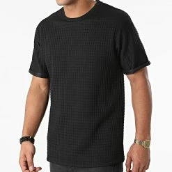 Budget 😀 Tee 👚 Shirt T146 Noir de John H 😀 8 Budget 😀 Tee 👚 Shirt T146 Noir de John H 😀 -John H Soldes john h 281631 T146 BLACK 20210830T161713 01