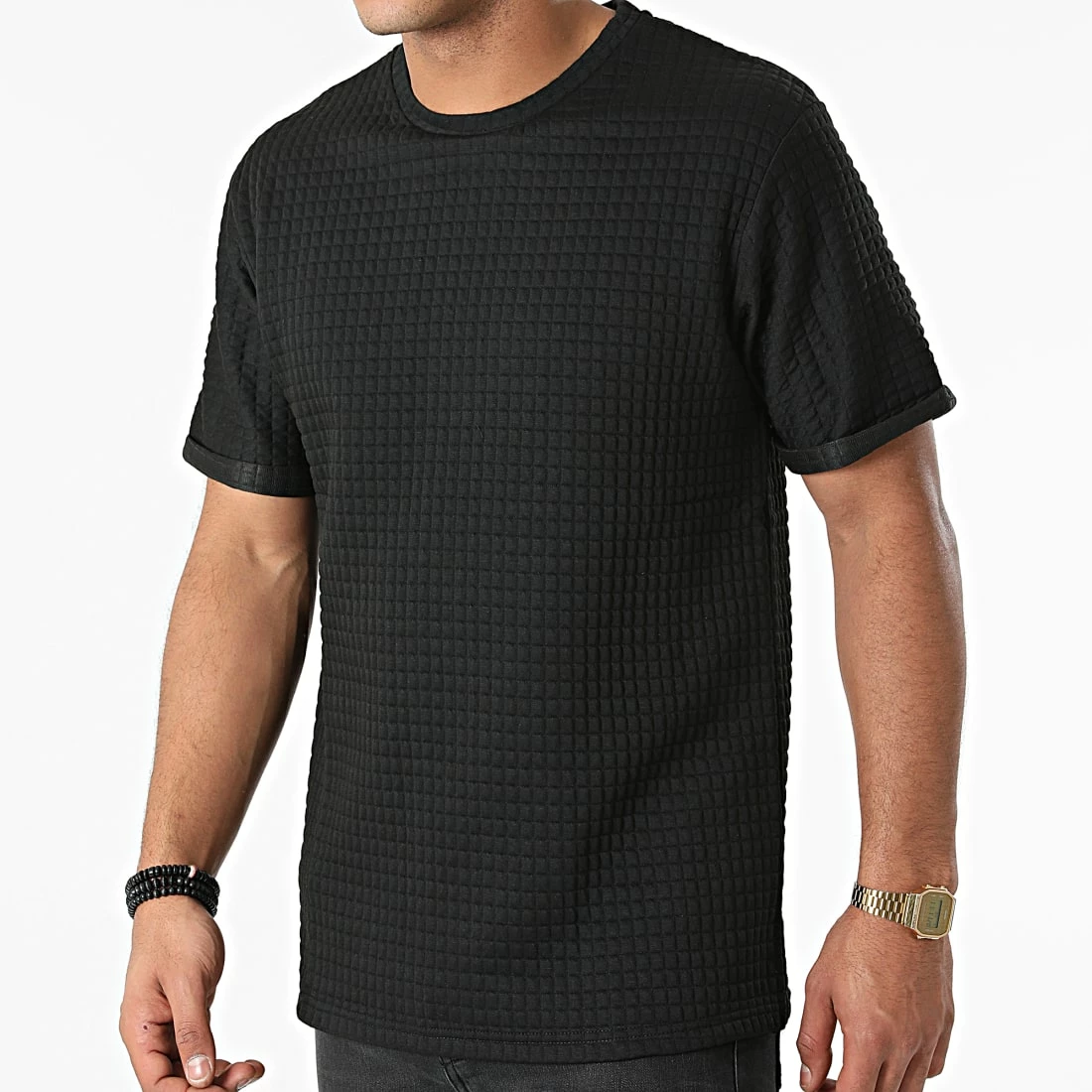 Budget 😀 Tee 👚 Shirt T146 Noir de John H 😀 5 Budget 😀 Tee 👚 Shirt T146 Noir de John H 😀 – Image 3