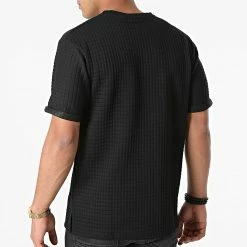 Budget 😀 Tee 👚 Shirt T146 Noir de John H 😀 9 Budget 😀 Tee 👚 Shirt T146 Noir de John H 😀 -John H Soldes john h 281631 T146 BLACK 20210830T161717 04