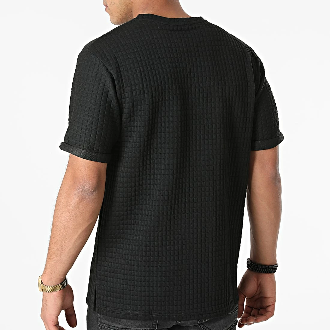 Budget 😀 Tee 👚 Shirt T146 Noir de John H 😀 6 Budget 😀 Tee 👚 Shirt T146 Noir de John H 😀 – Image 4