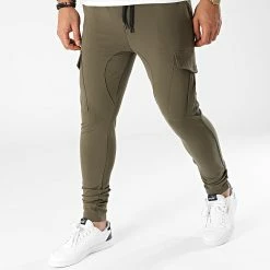 Meilleure vente 👍 Pantalon Jogging P258 Vert Kaki de John H 🥰