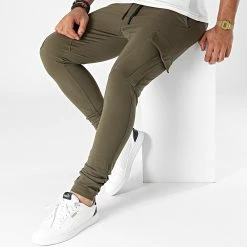 Meilleure vente 👍 Pantalon Jogging P258 Vert Kaki de John H 🥰 -John H Soldes john h 283942 P258 GREEN 20210916T151039 03
