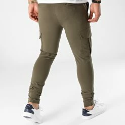Meilleure vente 👍 Pantalon Jogging P258 Vert Kaki de John H 🥰 -John H Soldes john h 283942 P258 GREEN 20210916T151041 04
