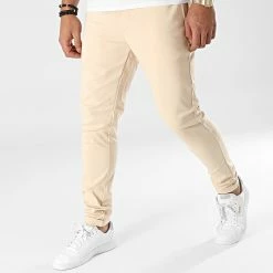 Budget 👏 Pantalon Chino P5532 Beige de John H 💯