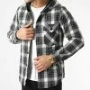 Acheter 🥰 Surchemise Capuche A Carreaux 3115 Gris Blanc de John H ⌛
