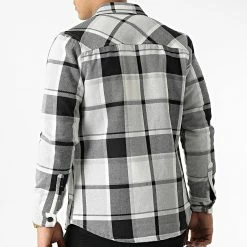 Sortie ✔️ Surchemise A Carreaux 3102 Gris de John H ✨ -John H Soldes john h 294341 3102 GREY 20211208T162120 04