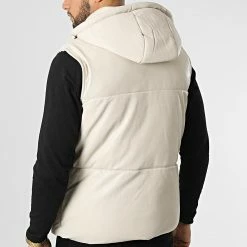 Meilleure affaire ⌛ Doudoune Sans Manches A Capuche M2110 Beige de John H 🎁 -John H Soldes john h 294388 M2110 BEIGE 20211213T111210 04