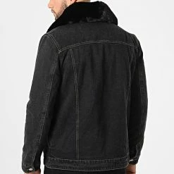 Coupon 🎉 Veste Jean A Col Fourrure M2106 Noir de John H 🤩 9 Coupon 🎉 Veste Jean A Col Fourrure M2106 Noir de John H 🤩 -John H Soldes john h 294432 M2106 BLACK 20211214T155500 04