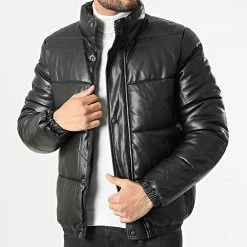 Nouveau ✔️ Veste Zippée M2111 Noir de John H 😍