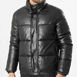 Nouveau ✔️ Veste Zippée M2111 Noir de John H 😍 -John H Soldes john h 294482 M2111 BLACK 20211213T110410 03