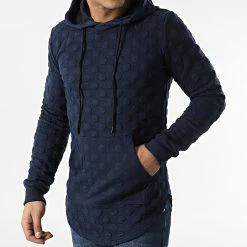 Vente flash ✨ Sweat Capuche Oversize DD25 Bleu Marine de John H ✔️ -John H Soldes john h 294720 DD25 ROYAL BLUE 20211210T150535 03