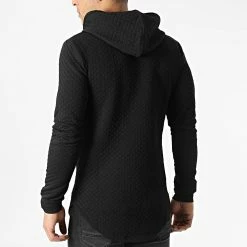 Sortie 👏 Sweat Capuche Oversize A Carreaux DD10 Noir de John H 🌟 -John H Soldes john h 294774 DD10 BLACK 20211209T154929 04
