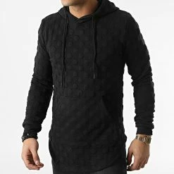 Vente flash 🔥 Sweat Capuche Oversize DD25 Noir de John H ⌛