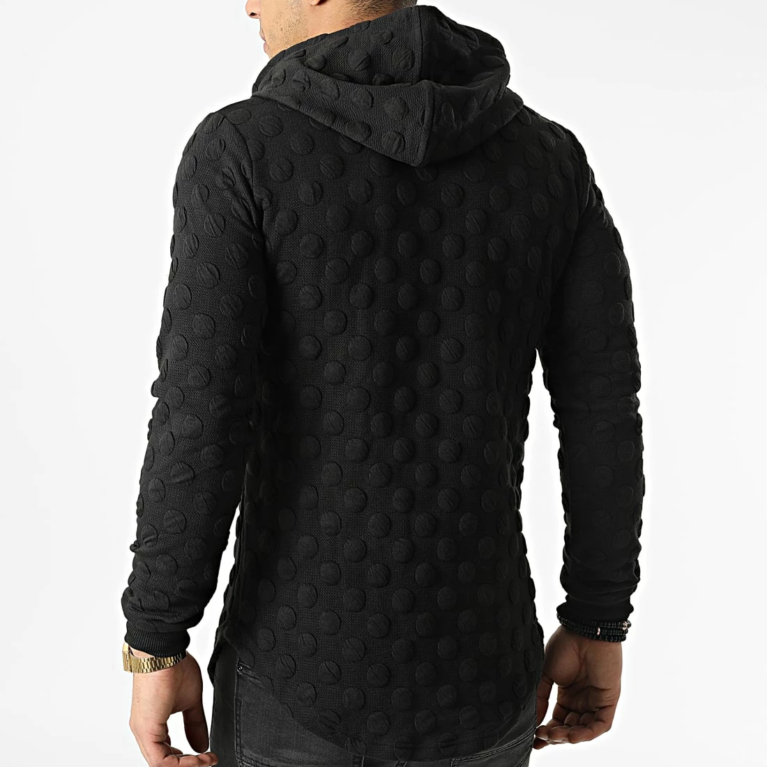 Vente flash 🔥 Sweat Capuche Oversize DD25 Noir de John H ⌛ 6 Vente flash 🔥 Sweat Capuche Oversize DD25 Noir de John H ⌛ – Image 4