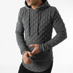 Meilleur prix 🥰 Sweat Capuche Oversize DD25 Gris Anthracite Chiné de John H 🔔 8 Meilleur prix 🥰 Sweat Capuche Oversize DD25 Gris Anthracite Chiné de John H 🔔 -John H Soldes john h 294786 DD25 DARK GRAY 20211209T160806 03